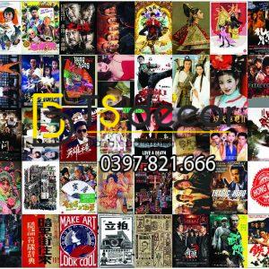 Combo 50 tờ Decal dán tường Hong Kong Trend 2021 Khổ A4,A5 - Ảnh 3