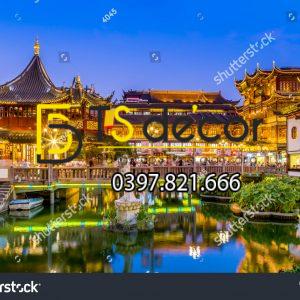 Tranh dán tường 3D Phượng Hoàng Cổ Trấn HKPHCT1 - Ảnh 2