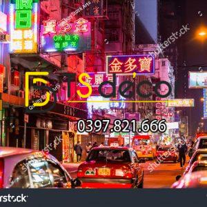 Tranh dán tường 3D đường phố Hong Kong Hot Trend HKĐP01 - Ảnh 6