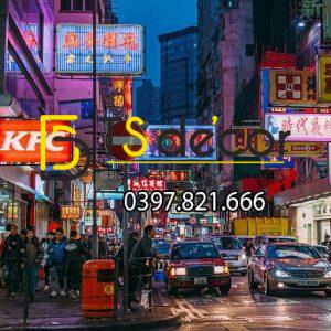Tranh dán tường 3D đường phố Hong Kong Hot Trend HKĐP02 - Ảnh 6