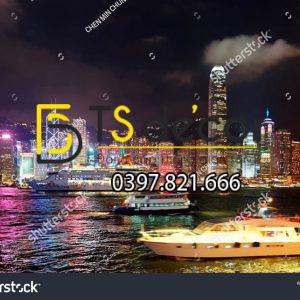 Tranh dán tường 3D đường phố Hong Kong Hot Trend HKĐP03 - Ảnh 3