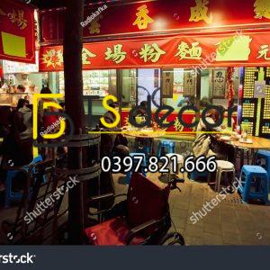 Tranh dán tường 3D đường phố Hong Kong Hot Trend HKĐP05 - Ảnh 5