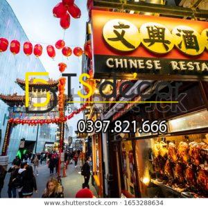 Tranh dán tường 3D đường phố Hong Kong Hot Trend HKĐP10 - Ảnh 5