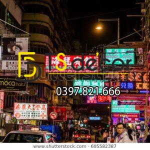 Tranh dán tường 3D đường phố Hong Kong Hot Trend HKĐP10 - Ảnh 2