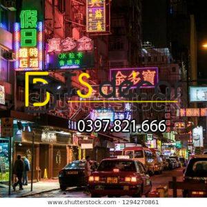 Tranh dán tường 3D đường phố Hong Kong Hot Trend HKĐP12 - Ảnh 4