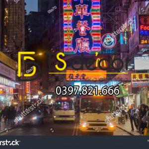 Tranh dán tường 3D đường phố Hong Kong Hot Trend HKĐP13 - Ảnh 6