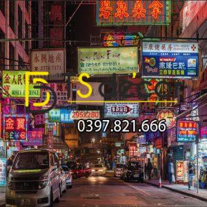 Tranh dán tường 3D đường phố Hong Kong Hot Trend HKĐP13 - Ảnh 3