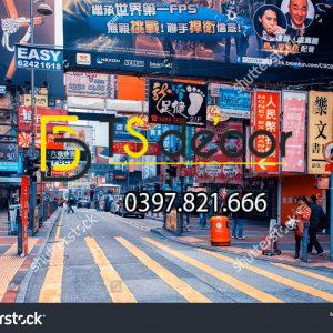 Tranh dán tường 3D đường phố Hong Kong Hot Trend HKĐP13 - Ảnh 2