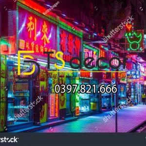 Tranh dán tường 3D đường phố Hong Kong Hot Trend HKĐP14 - Ảnh 6