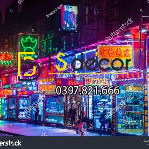 Tranh dán tường 3D đường phố Hong Kong Hot Trend HKĐP14 - Ảnh 2