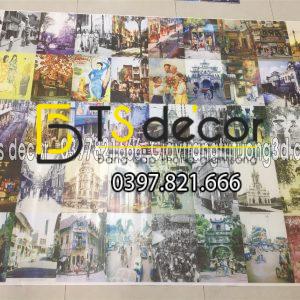 Combo 30 hình Decal dán tường Việt Nam Thời Xưa trang trí Cafe-Trà Chanh-Phòng Trà - Ảnh 2