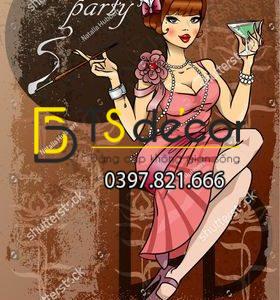 Tranh Dán Tường 3D Chuyên Club Beer Quán Nhậu - Ảnh 2