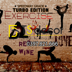 Tranh Dán Tường 3D Phòng Tập Yoga Hot Nhất 2021 - Ảnh 25