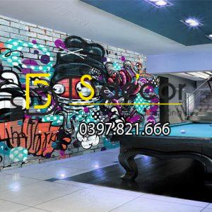 Tranh dán tường 3D Quán Bida, Club Bi-a, Billiard Pub đẹp và cá tính BI-A03 - Ảnh 6