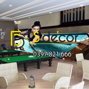 Tranh dán tường 3D Quán Bida, Club Bi-a, Billiard Pub đẹp và cá tính BI-A04 - Ảnh 5