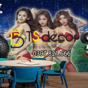 Tranh dán tường 3D Quán Bida, Club Bi-a, Billiard Pub đẹp và cá tính BI-A06 - Ảnh 6