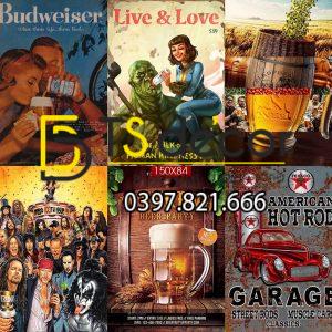 BEER-Combo 10 hình Decal dán tường decor nhà hàng quán bia rượu - Ảnh 6