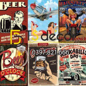 BEER-Combo 10 hình Decal dán tường decor nhà hàng quán bia rượu - Ảnh 5