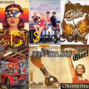 BEER-Combo 10 hình Decal dán tường decor nhà hàng quán bia rượu - Ảnh 3