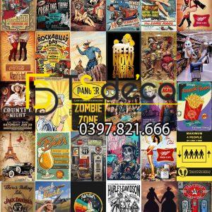 BEER-Combo 30 hình Decal dán tường decor nhà hàng quán bia quầy bar - Ảnh 3