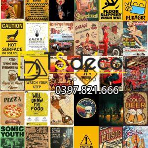 BEER-Combo 30 hình Decal dán tường decor nhà hàng quán bia - Ảnh 2