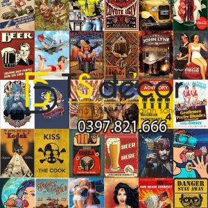 BEER-Combo 30 hình Decal dán tường decor nhà hàng quán bia - Ảnh 4