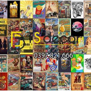 Beer-Combo 50 hình Decal dán tường trang trí quán bia quán rượu - Ảnh 4