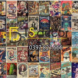 Beer-Combo 50 hình Decal dán tường trang trí decor quán bia quán Bar Pub - Ảnh 2