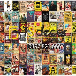 Beer-Combo 105 hình Decal dán tường trang trí decor quán bia quán nhậu - Ảnh 3