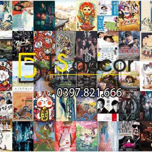 Combo 50 tờ Decal dán tường Phong Cách Nhật Bản khổ A3,A4,A5 - Ảnh 3