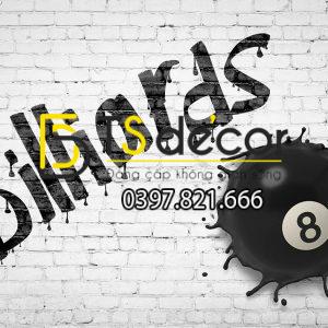 Tranh dán tường 3D Quán Bida, Club Bi-a, Billiard Pub đẹp và cá tính BI-A06 - Ảnh 8