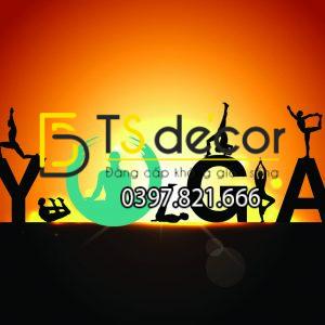 Tranh Dán Tường 3D Phòng Tập Yoga Hot Nhất 2021 - Ảnh 30