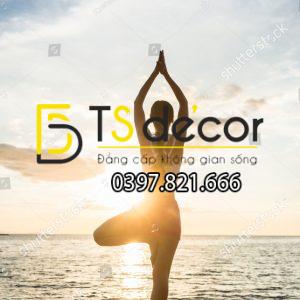 Tranh Dán Tường 3D Phòng Tập Yoga Hot Nhất 2021 - Ảnh 26