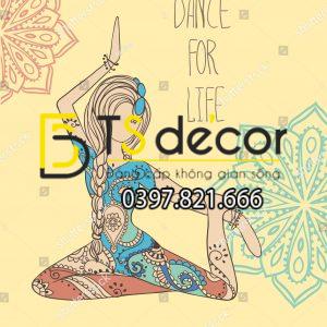 Tranh Dán Tường Phòng Yoga Mẫu Mới Nhất - Ảnh 25