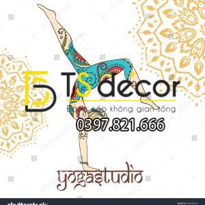 Tranh Dán Tường Phòng Yoga Mẫu Mới Nhất - Ảnh 22