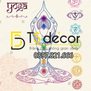 Tranh Dán Tường Phòng Yoga Mẫu Mới Nhất - Ảnh 23