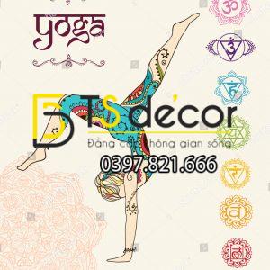 Tranh Dán Tường Phòng Yoga Mẫu Mới Nhất - Ảnh 17