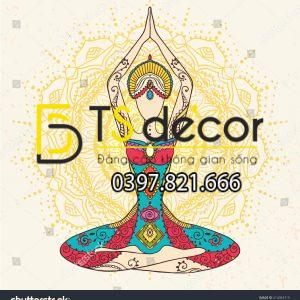 Tranh Dán Tường Phòng Yoga Mẫu Mới Nhất - Ảnh 10