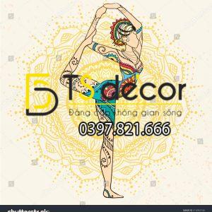 Tranh Dán Tường Phòng Yoga Mẫu Mới Nhất - Ảnh 9