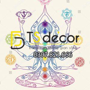 Tranh Dán Tường Phòng Yoga Mẫu Mới Nhất - Ảnh 8