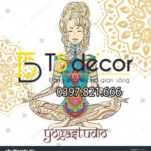Tranh Dán Tường Phòng Yoga Mẫu Mới Nhất - Ảnh 3