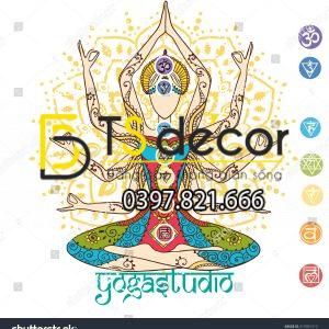 Tranh Dán Tường Phòng Yoga Mẫu Mới Nhất - Ảnh 2