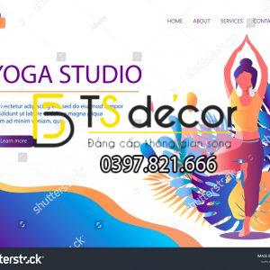 Tranh Dán Tường Phòng Yoga Mẫu Mới Nhất - Ảnh 5