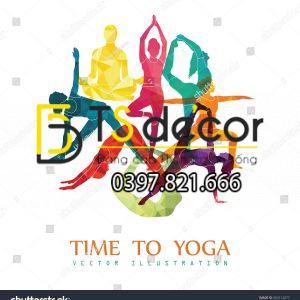 Tranh Dán Tường Phòng Yoga Mẫu Mới Nhất - Ảnh 7