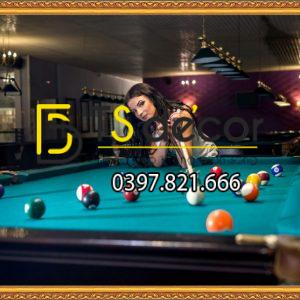 Tranh dán tường 3D Quán Bida, Club Bi-a, Billiard Pub đẹp và cá tính BI-A08 - Ảnh 5