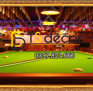 Tranh dán tường 3D Quán Bida, Club Bi-a, Billiard Pub đẹp và cá tính BI-A08 - Ảnh 4