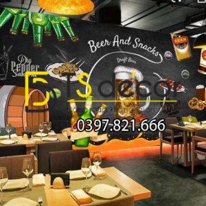 Tranh Dán Tường 3D Chuyên Bia Rượu Đẹp Nhất 2021 - Ảnh 8