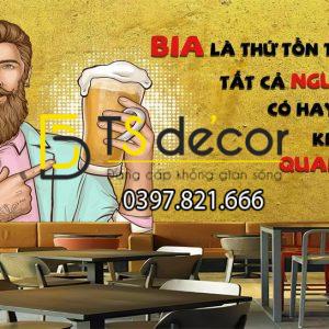 Tranh Dán Tường 3D Chuyên Bia Rượu Đẹp Nhất 2021 - Ảnh 6