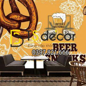 Tranh Dán Tường 3D Trang Trí Quán Beer Độc Đáo - Ảnh 6
