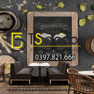 Tranh Dán Tường 3D Trang Trí Quán Beer Độc Đáo - Ảnh 2